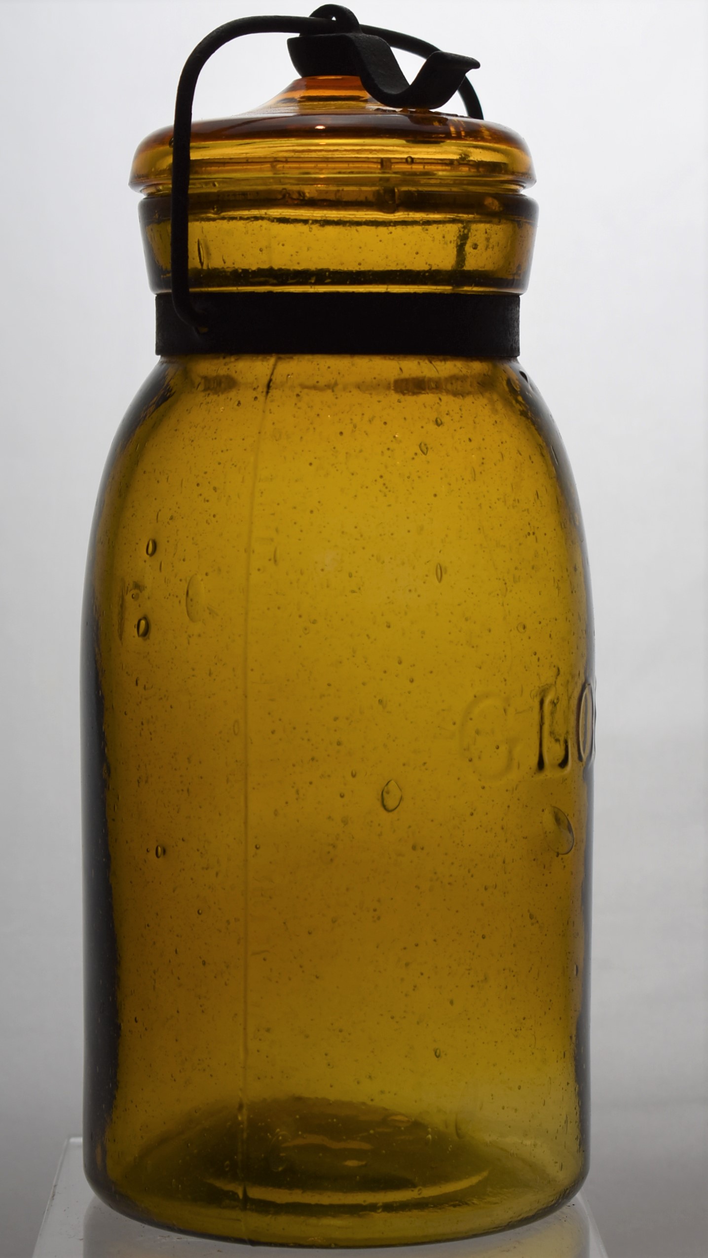 Lot 32- Globe - Quart - Olive Amber Yellow - Rare Color - Image 7