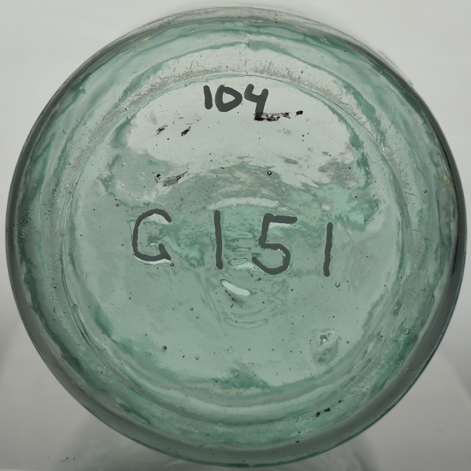 Lot 74- CFJ - Mason's Patent Nov 30th 1858 - Midget Pint - Greenish - Image 3