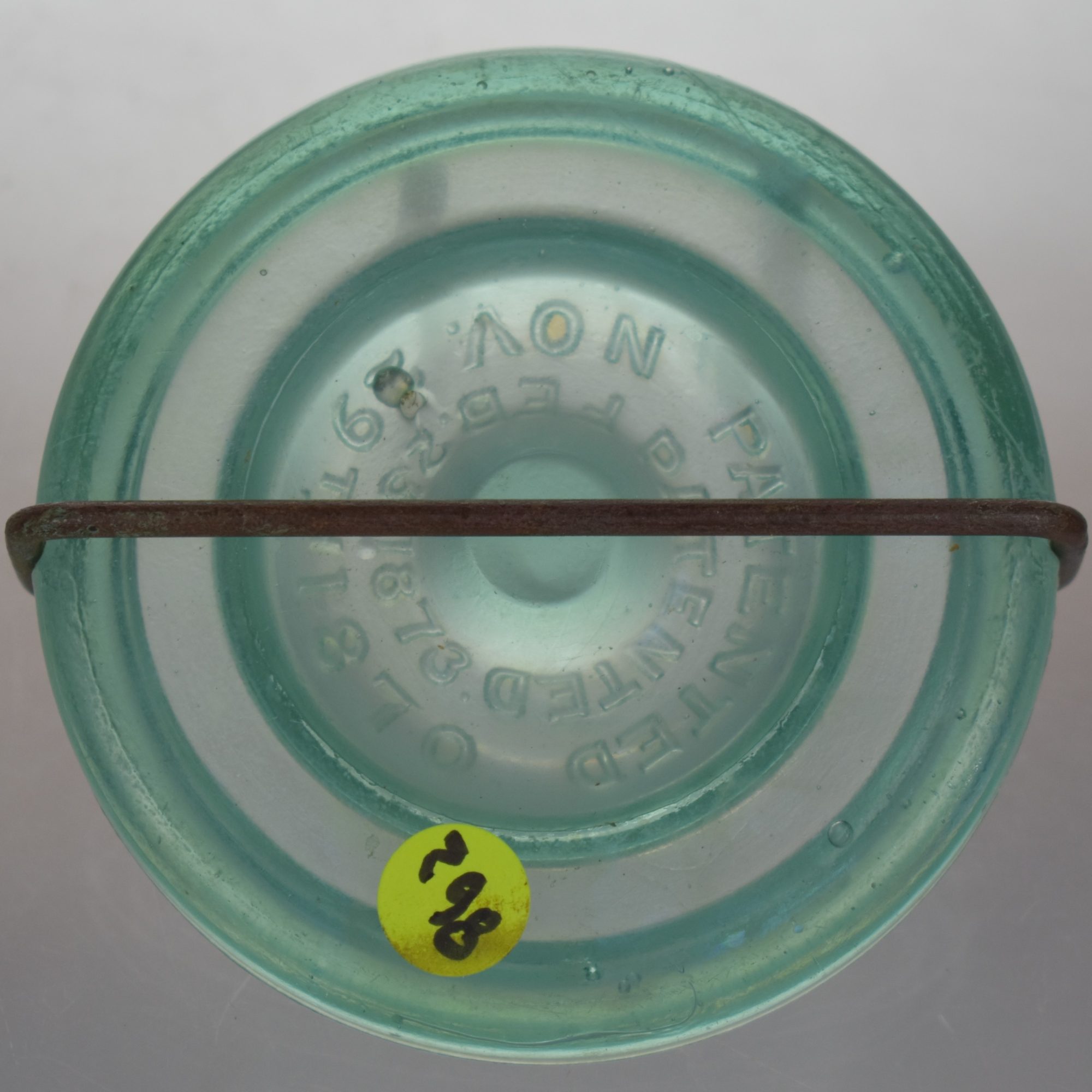Lot 298 - Aqua Tillyer Lid & Closure - Original